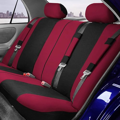 Miniatura 3 de FH Group Fundas para Asientos de Automóvil con Airbag Juego Completo Combo de Accesorios para Automóvil Alfombrillas de Piso de Alfombra - Asiento