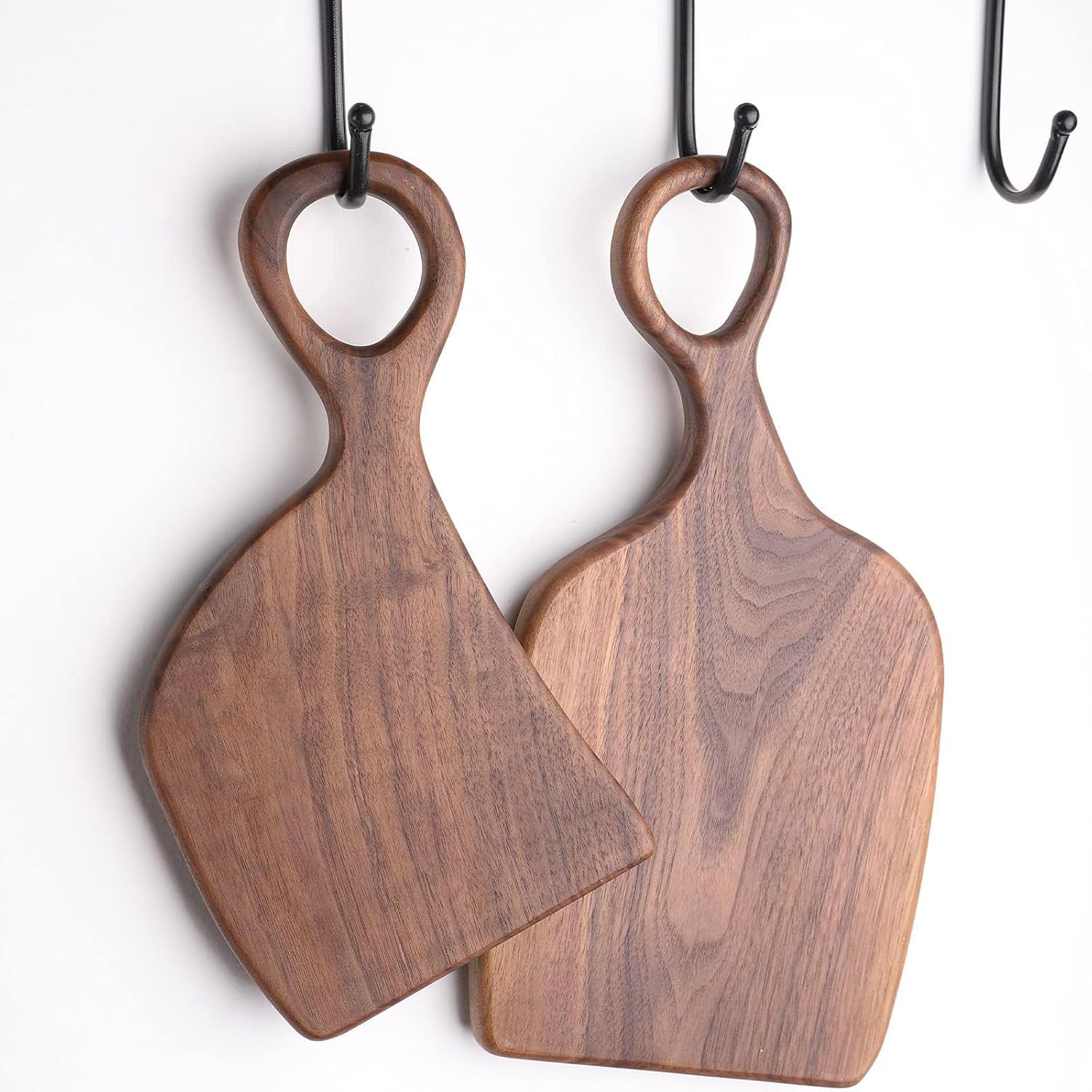 Functional Couple Wood Cutting Board Set with Creative Shape for Separate or Combined Cooking Tasks Enhancement Anniversary