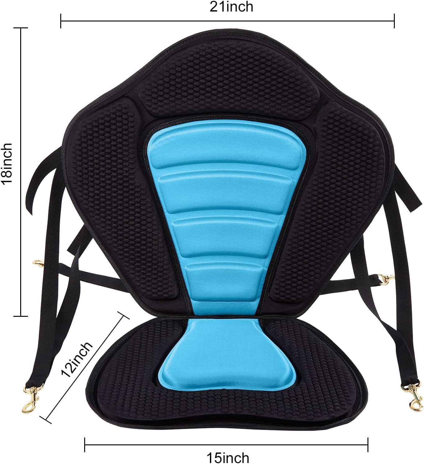 CAMULAND - Sedile per kayak, accessori per kayak, sedile imbottito deluxe per canoa, con schienale regolabile, universale, per kayak, pesca e rafting in barca