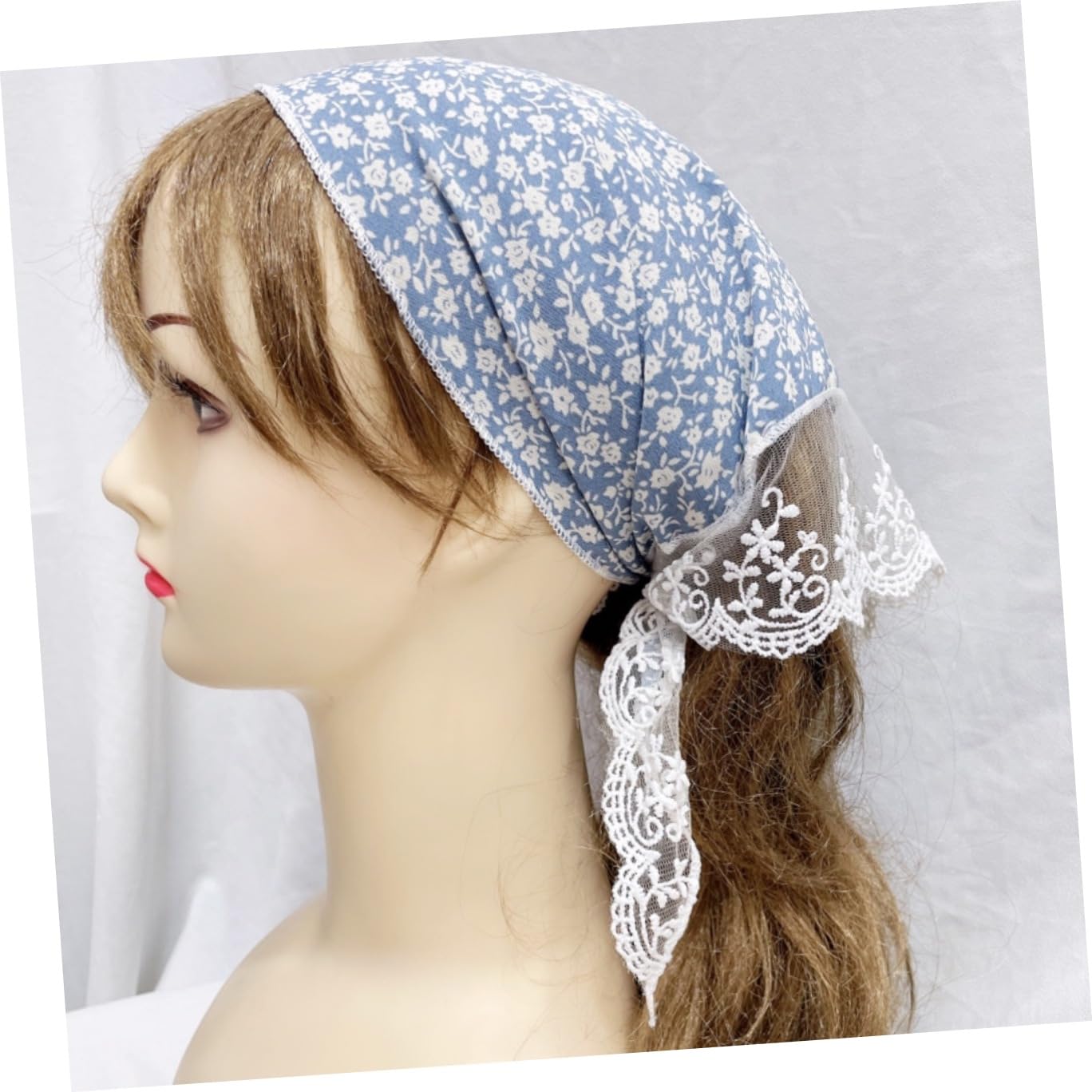 Healeved 10piezas Floral Lace Hair Scarves Triangle Headband Bandanas Estampado Floral Accesorios Para Mujeres Aleatorios Para Fiestas y Uso Diario