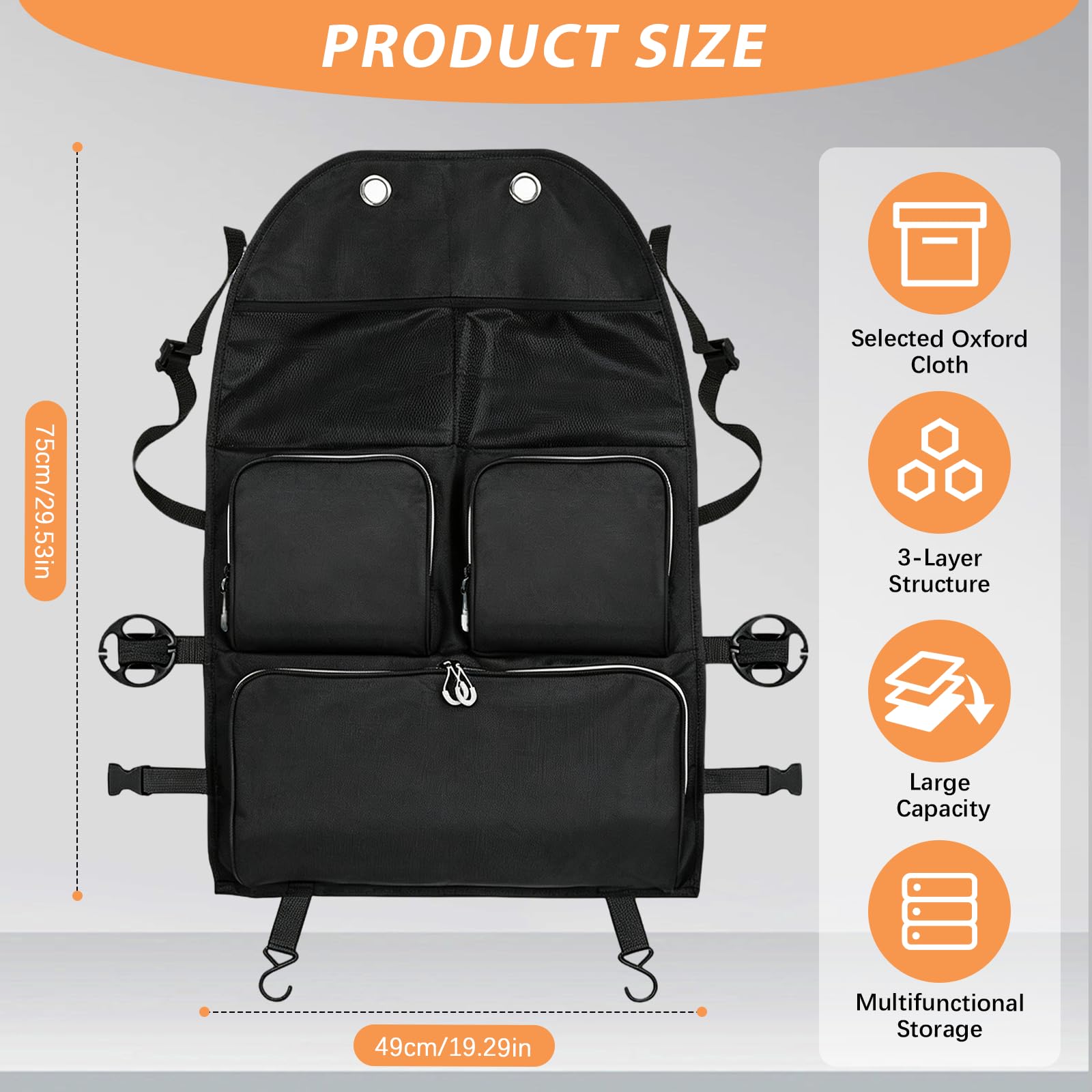 Autositz Organizer 2er Pack, Rückenlehnenschutz Auto Kinder