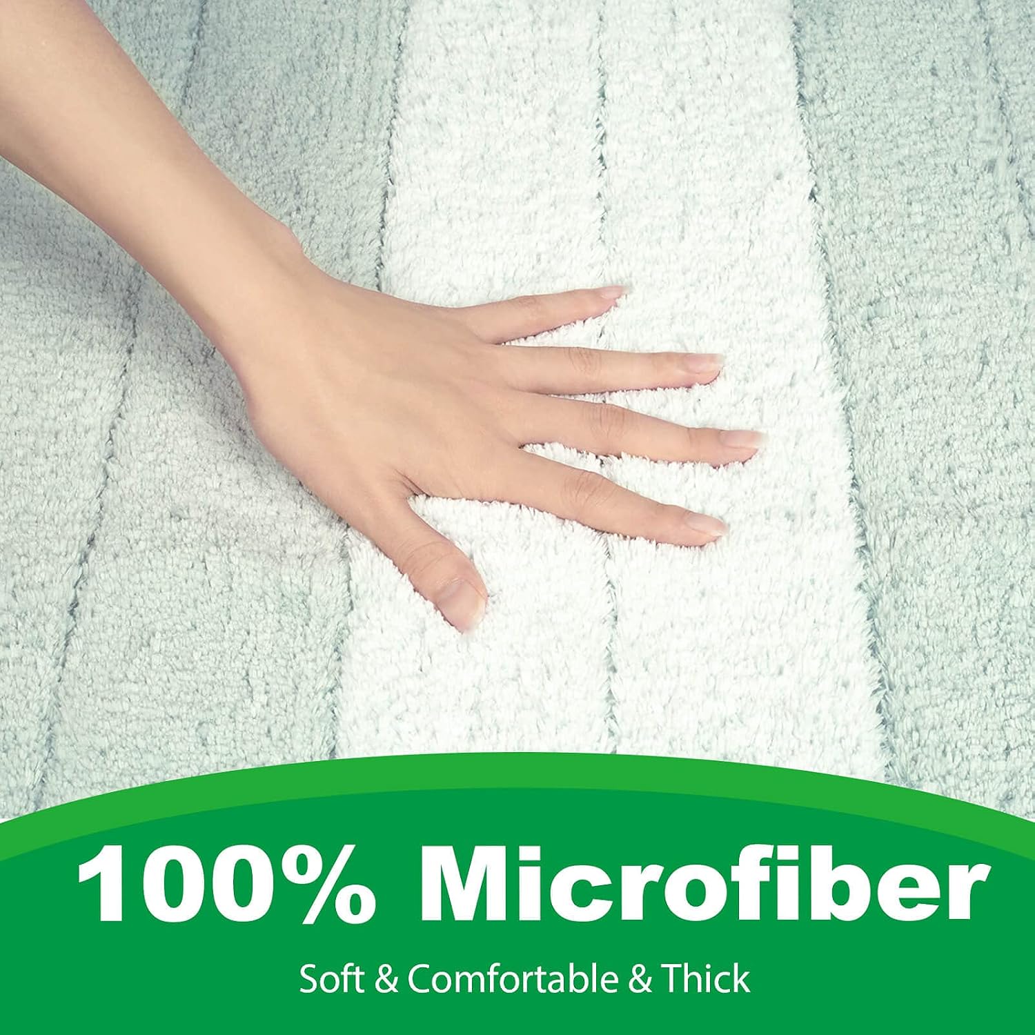 UOOKO Bath Mats, Large Microfiber Bathroom Rugs 20" x 32", Anti Slip/Extra Soft/Strong Absorbent/Fast Drying/Machine Washable Rug for Tub Shower and Bath Room