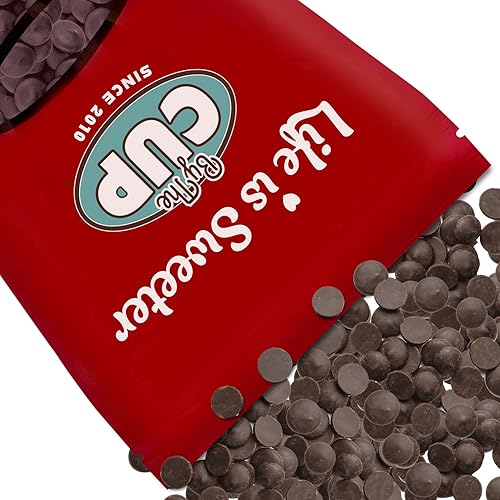 Miniatura 9 de By The Cup Obleas de chocolate oscuro, bolsa a granel de 5 libras para fuente de chocolate, juegos de fondue, moldes y más