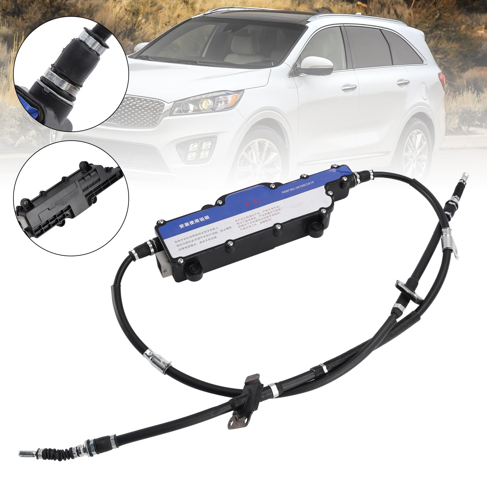 Topteng 59700C5610 Feststellbremse elektronisch passend für Kia Sorento 2015-2018 2WD