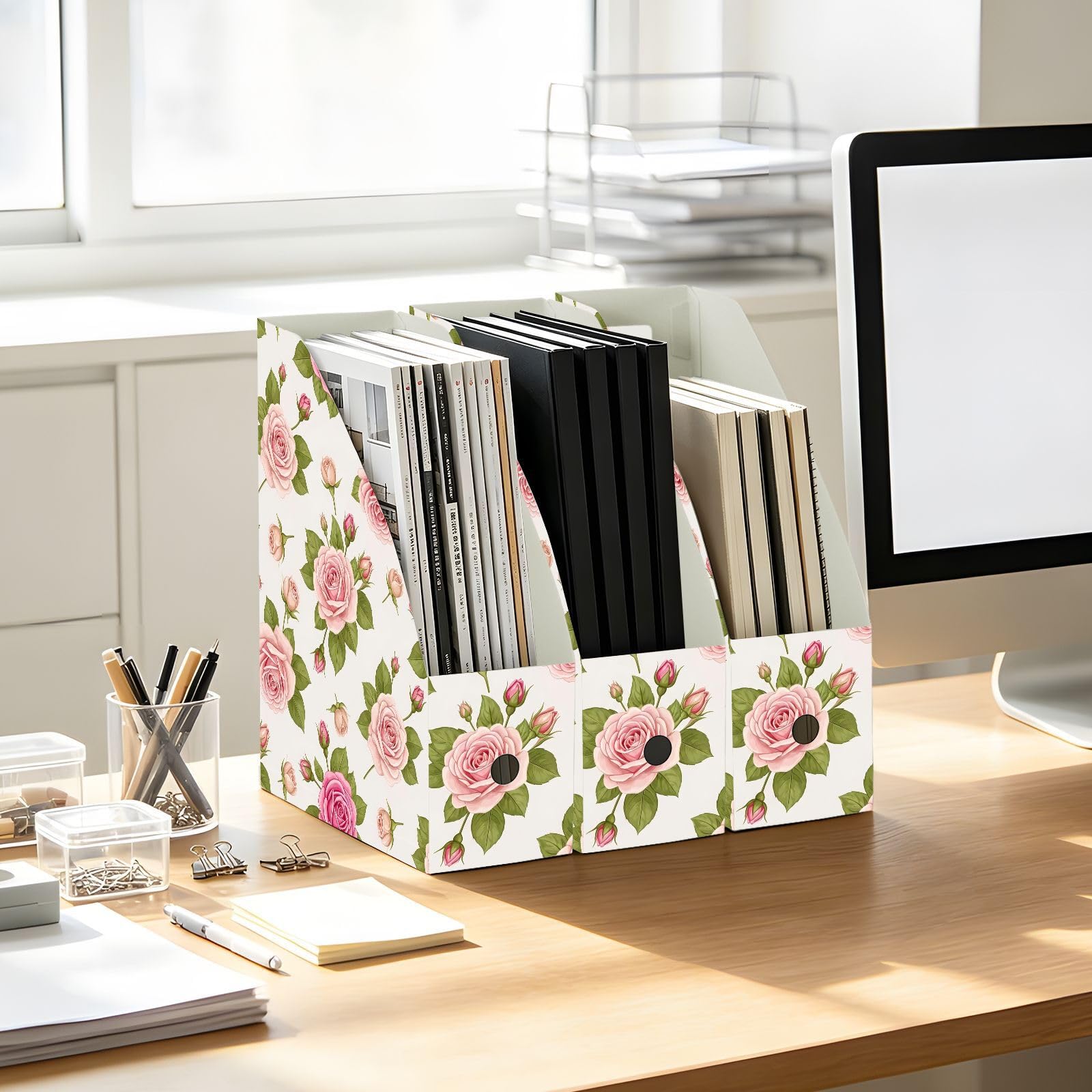 Classic Rose Pink Portariviste, plastica PP