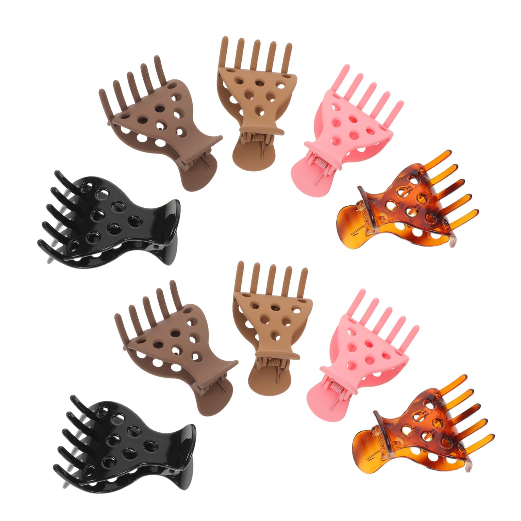10 Piezas Unidades de Clips de Cabello Acrílicos Antideslizantes para Salón Garras Volumizadoras sin Herramientas Versátiles para Peinados con Rizos sin y Coletas Altas