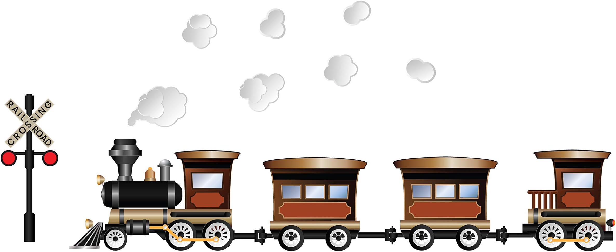 StikArt Vintage Train Wall Decal