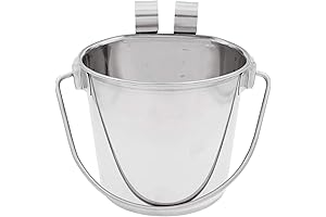 Fuzzy Puppy Flat-Sided Water Bucket for Crates and Cages