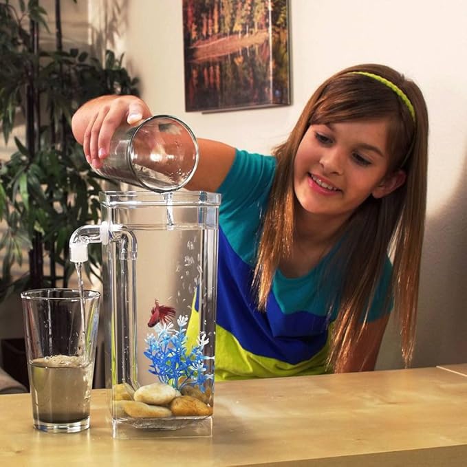 self cleaning fish tank amazon