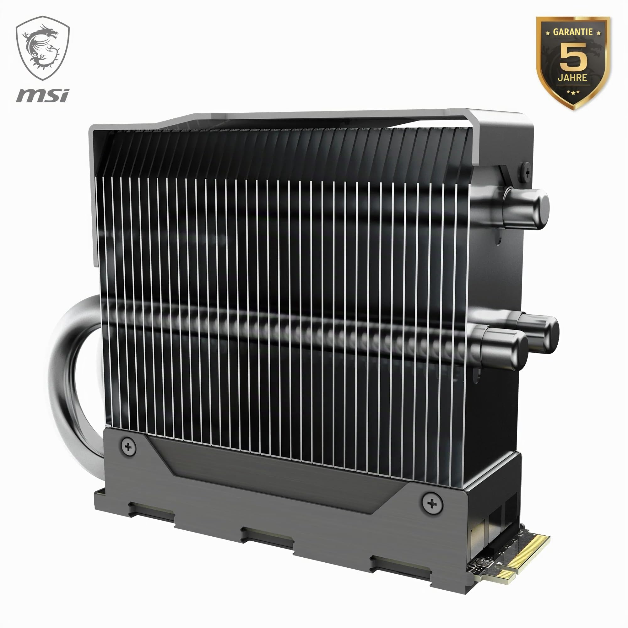 MSI SPATIUM M570 PRO FROZR SSD 2TB mit Kühlkörper - PCIe 5.0 NVMe M.2, 12.400MB/s Lesen & 11.800MB/s Schreiben, 3D NAND, integrierte Datensicherheit - 1400 TBW