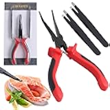 Fish Bone Tweezers/Pliers Set Small 3pcs Fish Deboning Tools for All Kind of Stainless Steel