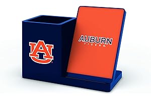Auburn Tigers Gift: SOAR NCAA Unisex Cell Phone and Desktop Organizer with Wireless Charging Stand
