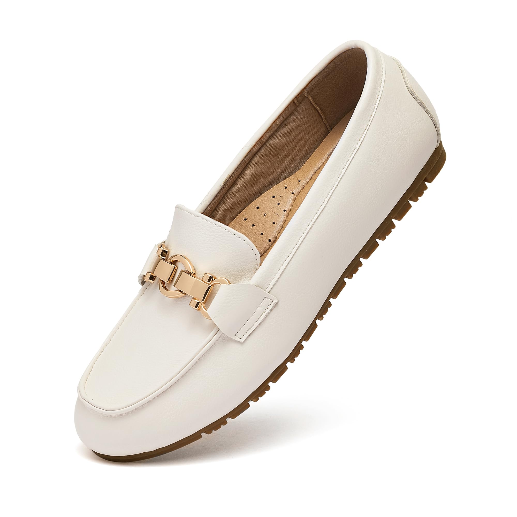 VERDASCO Women's Loafers Comfort Slip-Ons Flat Work Shoes Casual Moccasins Penny Loafers Lady Dress Shoes