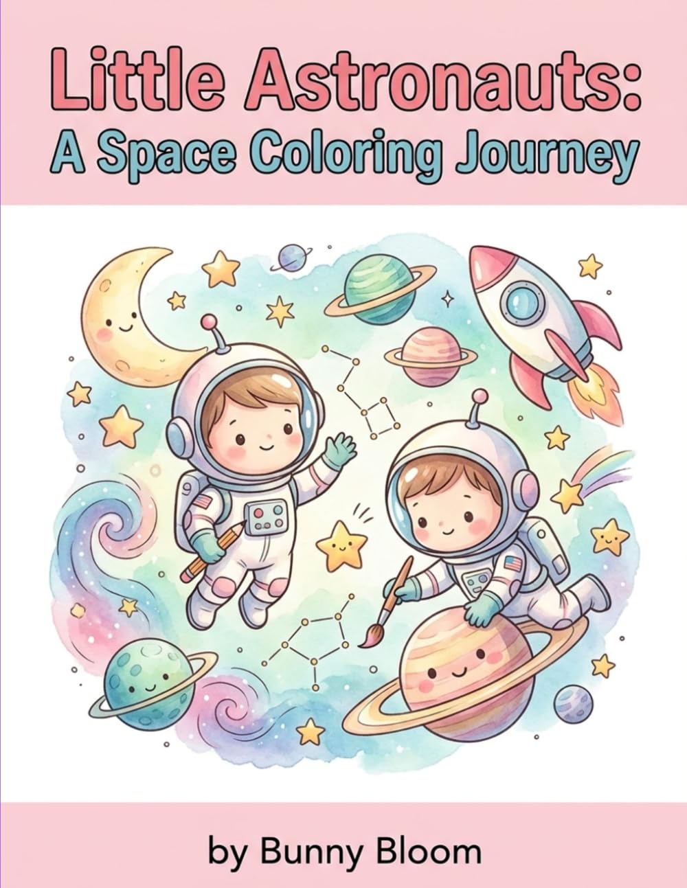 Little Astronauts: A Space Coloring Journey