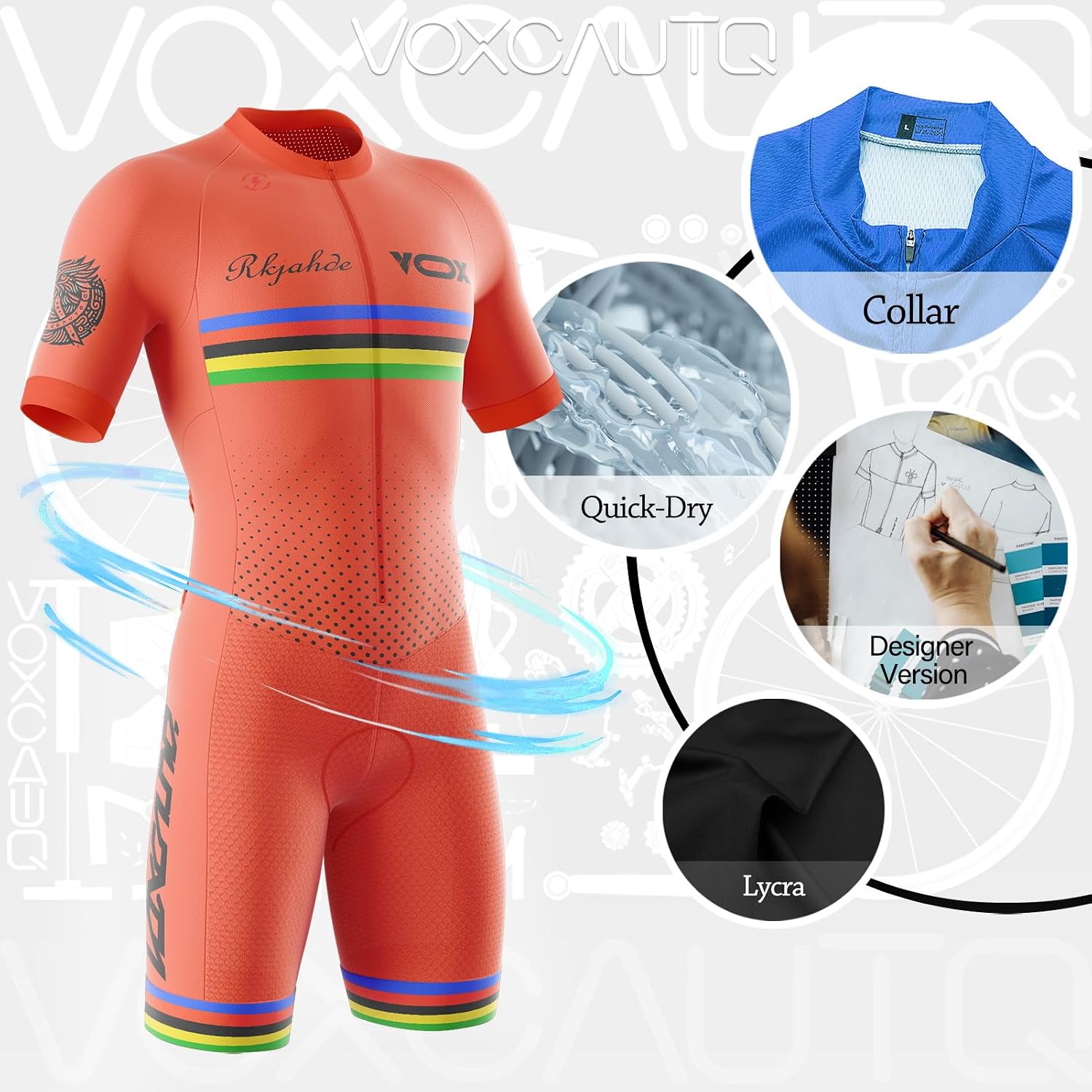 Mens Triathlon Suit,Mens Short Sleeve Tri Suit Skinsuit,3 Pockets,12 Colours,Surfing Swimming Outfit