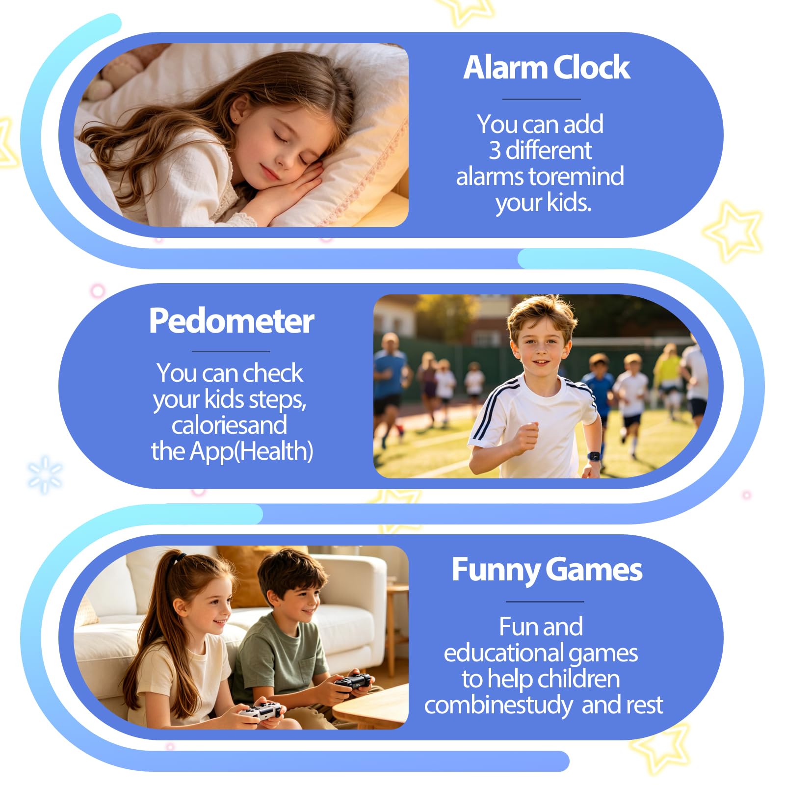 Reloj Inteligente Niño, Reloj GPS Niños con Localizador y Llamadas, Negro | 4G Smartwatch Niños WIFI/Recibir SMS/SOS Chat de Voz, Modo Clase Juegos Cámara, Regalo para Niñas niños 4-12 años Regalo
