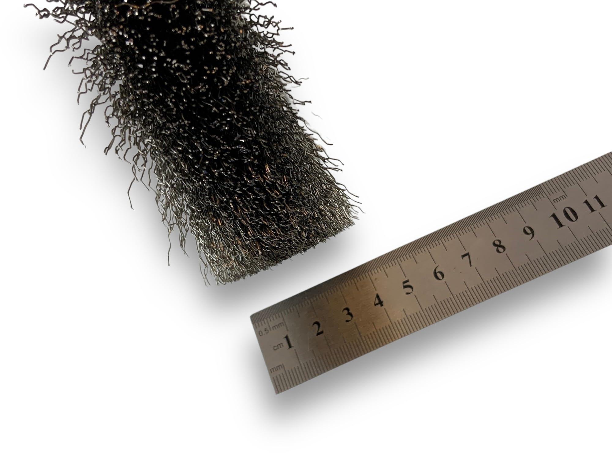 Brosse circulaire INOX | Ø 150 mm | Epaisseur 3 rangs | Fil dur 0.30 mm ondulé | Alésage 32 mm + réducteur bague 25/22/20/16/12 mm | Touret meuleuse affûteuse ponceuse | Kibros 235153IT