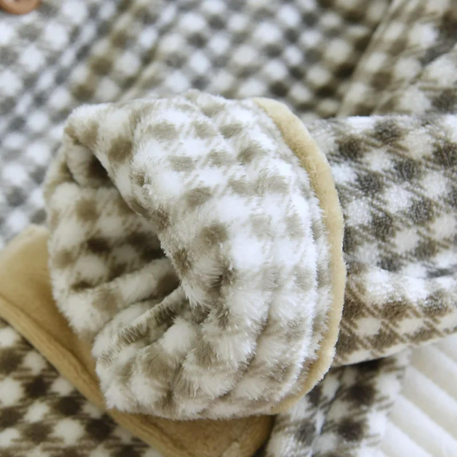 MdybF Piżama dla kobiet jesień i zima męska pogrubiona flanelowa piżama z długim rękawem spodnie dwuczęściowe w kratę zapinane na guziki domowa garnitur piżama