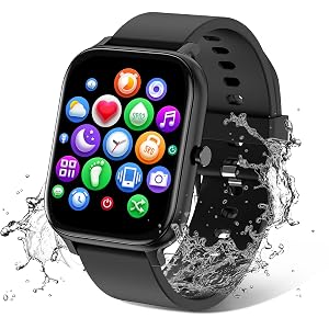 Smart Watch for Men Women Compatible with iPhone Samsung Android Phone 1 83 inch Full Touch Screen IP68