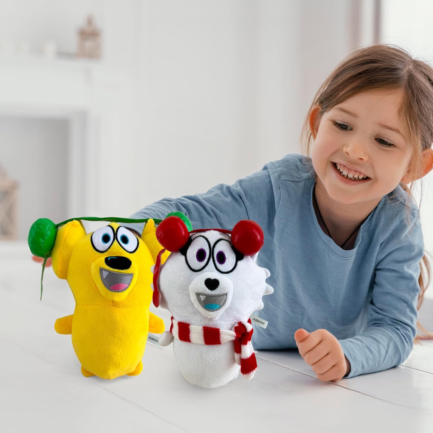 Tyler and Snowi Snuggle Bundle Plush Set – Soft Stuffed Animal Plushies, Tyler and Snowi Plush Toy, Cute Cuddly Character Plush Gift Set for Kids and Fans