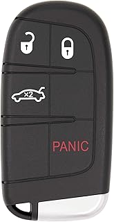 Keyless2Go Replacement for 4 Button Proximity Smart Key for Chrysler Dodge M3M-40821302 68155686 AB