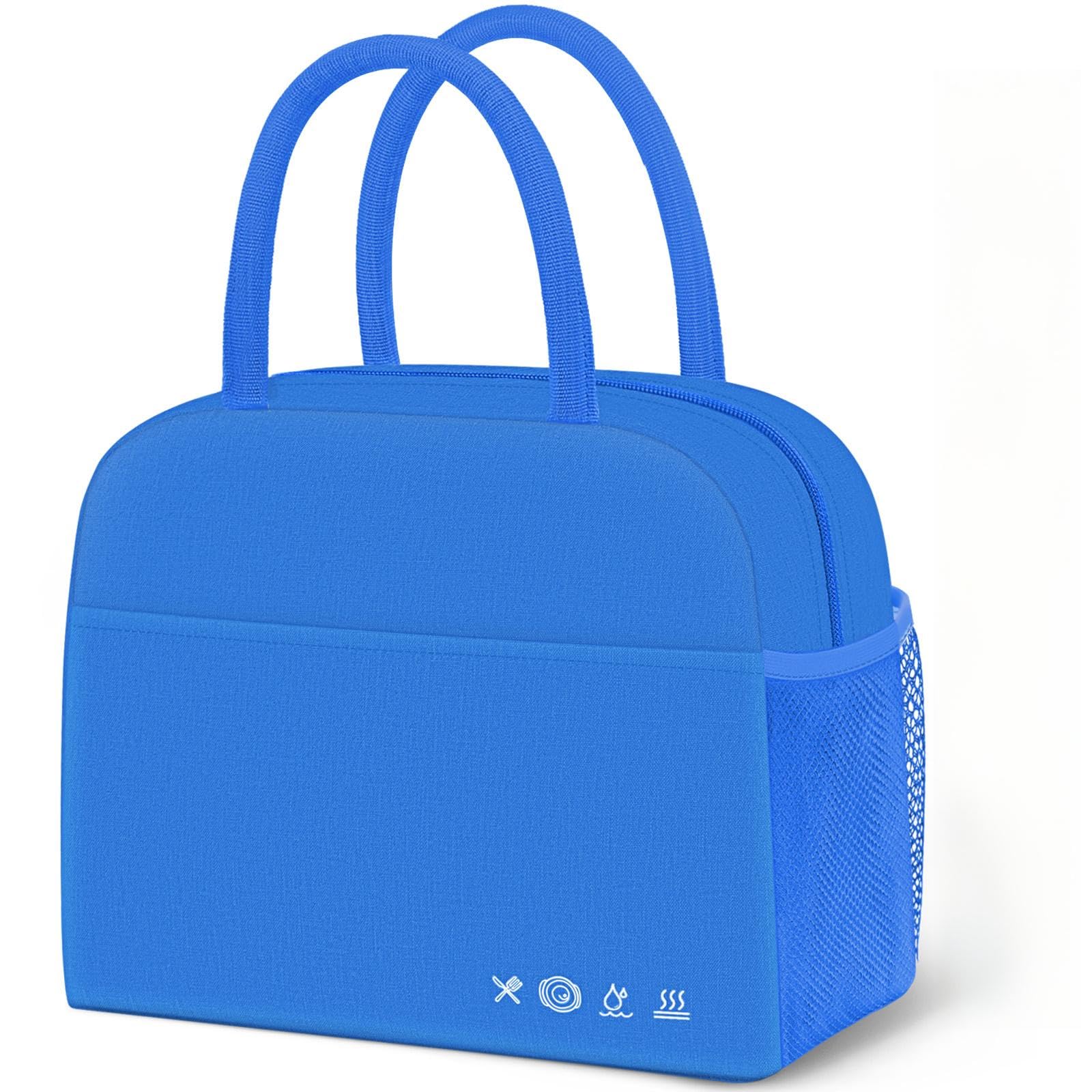 DALINDA Lunch Bag Lunch Box for Women Men Reusable Insulated Lunch Bags for Adults,Water-Resistant Cute Cooler Lunch Tote Bag, Large Capacity for Work Travel Picnic, jewel blue