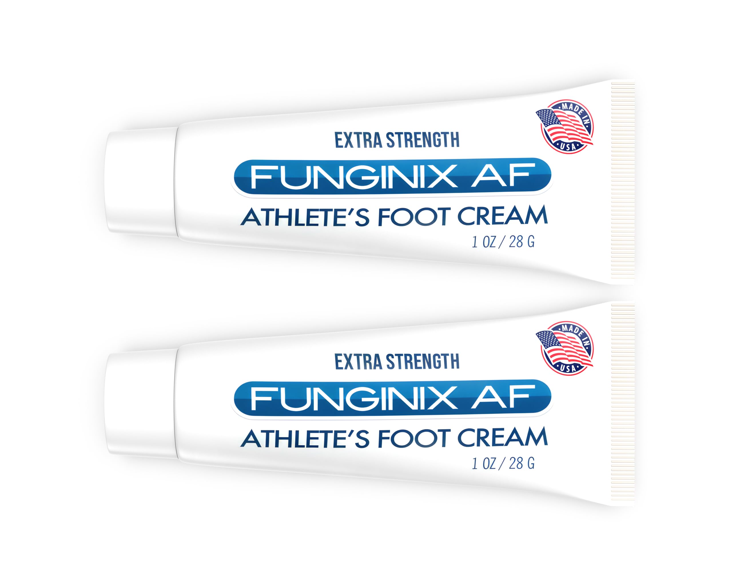FUNGINIX AF Athletes Foot Cream - Topical Anti-Fungal Treatment, Eliminates Itching and Dry Skin, Fights Athlete's Foot Infections, Safe &amp; Effective, 2 Tubes (Packaging Does Vary)