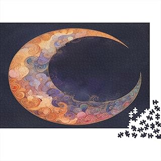 Comprar Luna 1000 Piezas Puzzle Adultos Luna Creciente Pasatiempo Creativo Multicolor Regalos para Amigos Impossible Rompecabezas Puzzle Fantasy Decoración del Hogar 1000pcs (75x50cm)