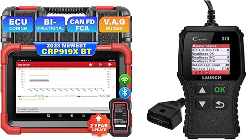 LAUNCH Paquete de escáner X431 CRP919XBT OBD2 y lector de código CR319