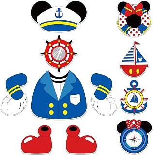 11Pcs Mouse Cruise Door Decoration Magnetic, Funny Nautical Cruise Door Magnets, Cute Reusable Magnetic Stickers Decor for Refrigerator, Carnival Cruise Ship Cabin