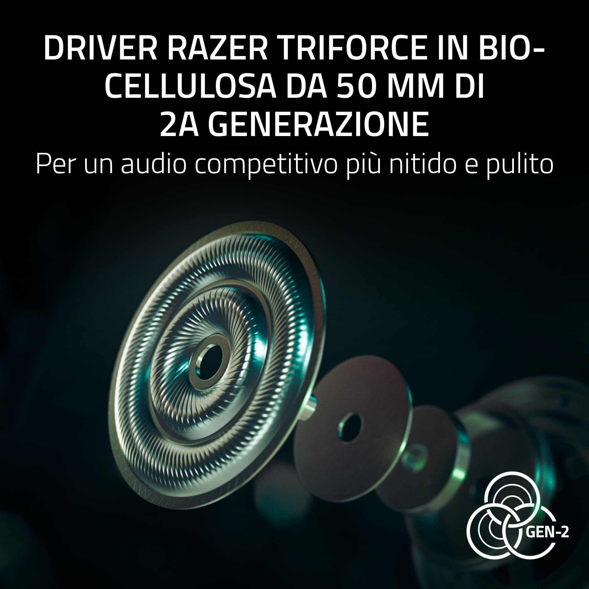 Razer BlackShark V3 Pro NiKo Edition - Cuffie wireless ANC da esport - Cancellazione attiva - Driver 50mm - Microfono HyperClear rimovibile - Wireless 2,4 GHz & Bluetooth - FPS - PC/Mac | NiKo