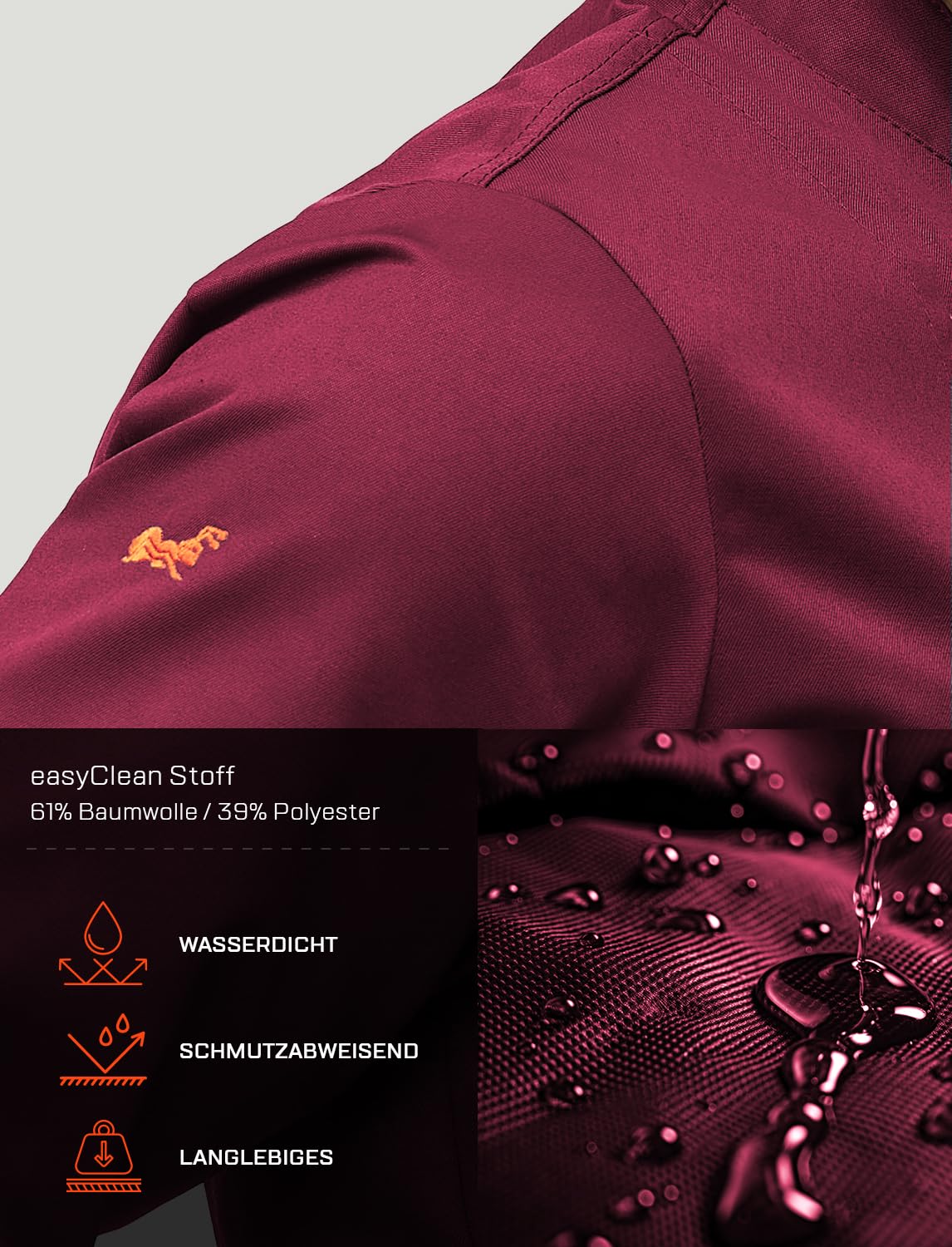 strongAnt Chaqueta de Chef de Manga Larga para Hombre, con Botones de Bola, Uniforme de Chef Ajustado, Chaqueta de Panadero