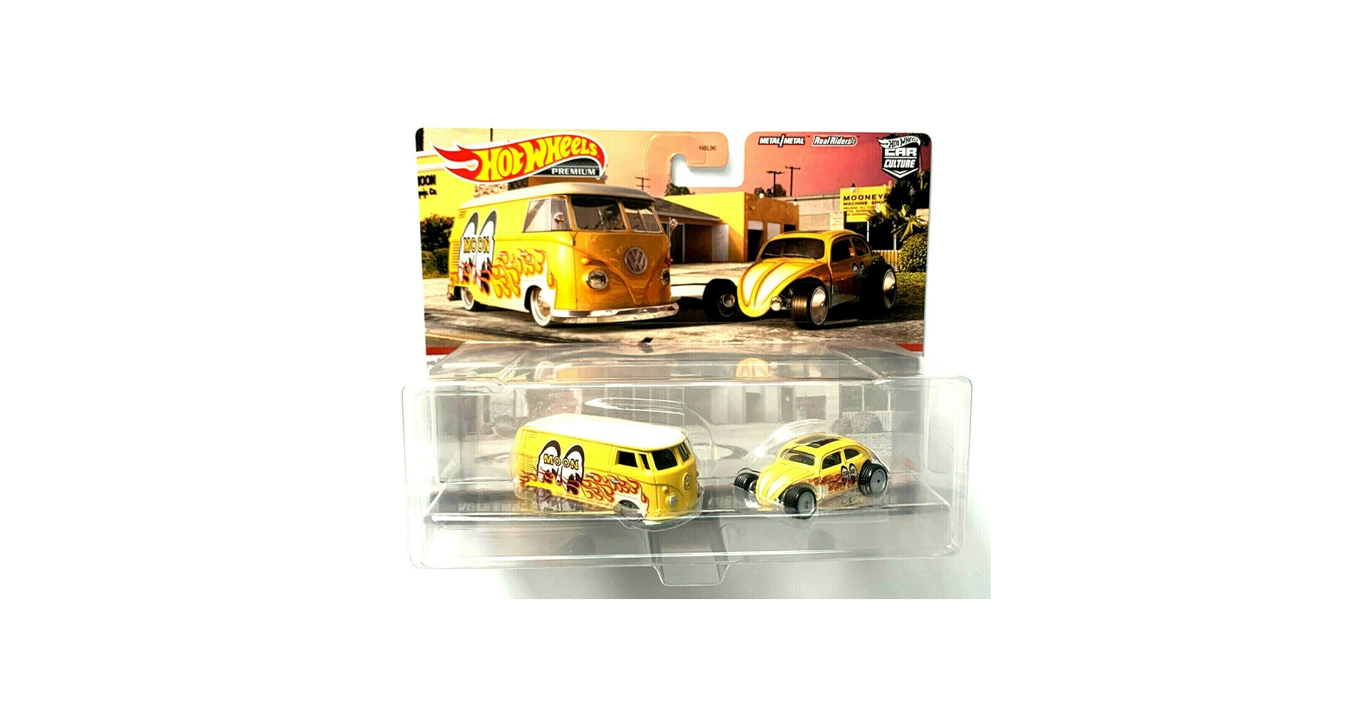 Hot Wheels Car Culture Mooneyes T1 Panel Bus & Custom Beetle