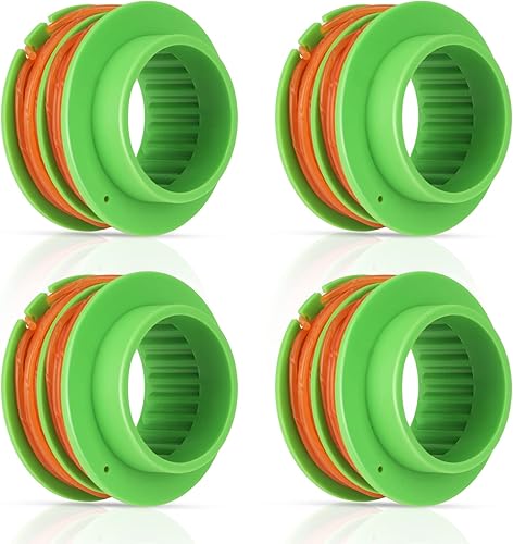 Paquete de 4 carretes de recortadora AS1300 de 0.095 pulgadas y 17 pies compatibles con EGO de 15 pulgadas ST1502SA, ST1502XY, ST1500XY, ST1504SF,
