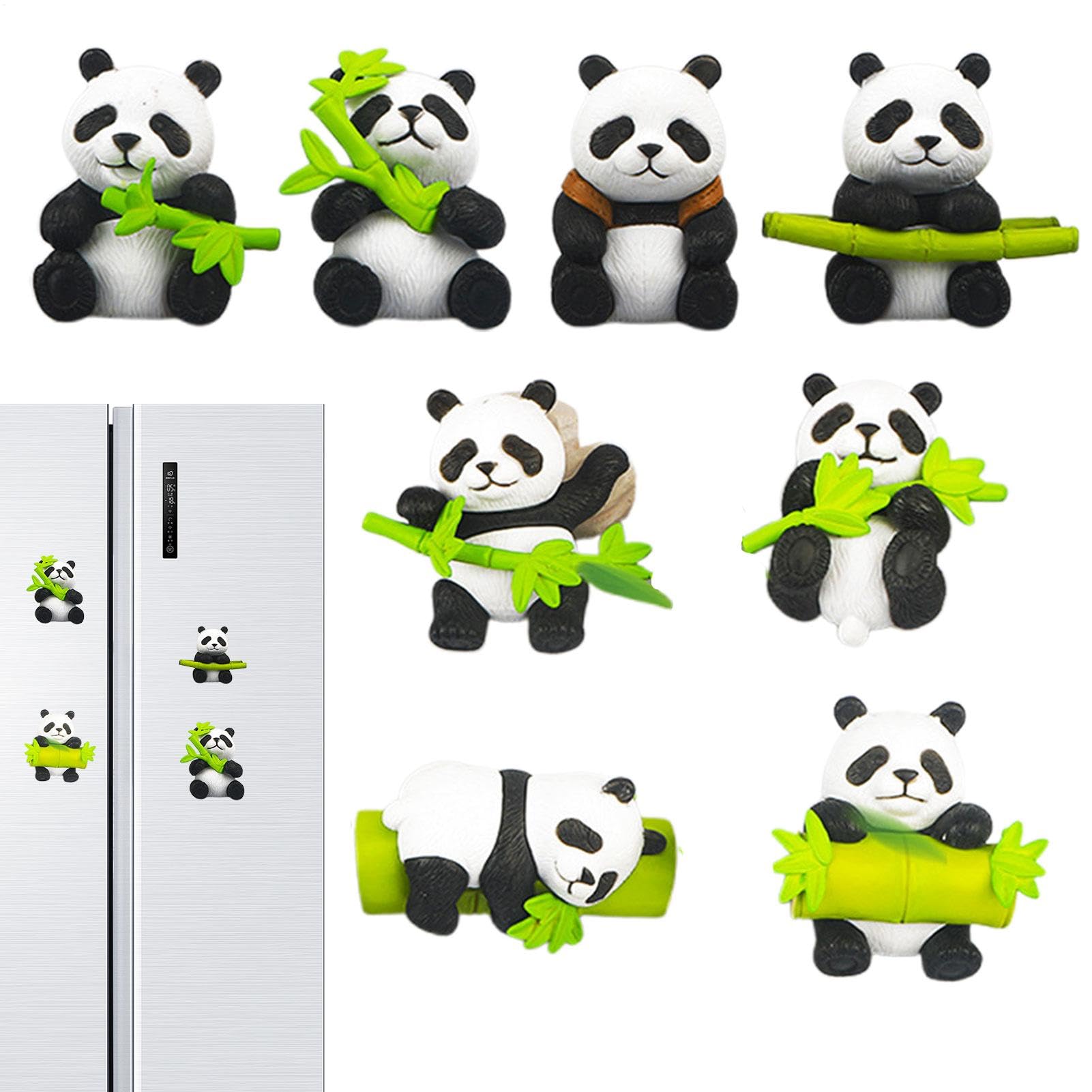 Imanes Panda para tarjetas y tablas blancas que organizan notas sin caerse
