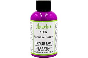 Paradise Paint: 4oz Leather Acrylic Neon Purple