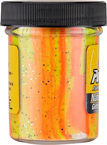 Vista 8 de Berkley PowerBait Natural Glitter Trout Fishing Dough Bait Chartreuse