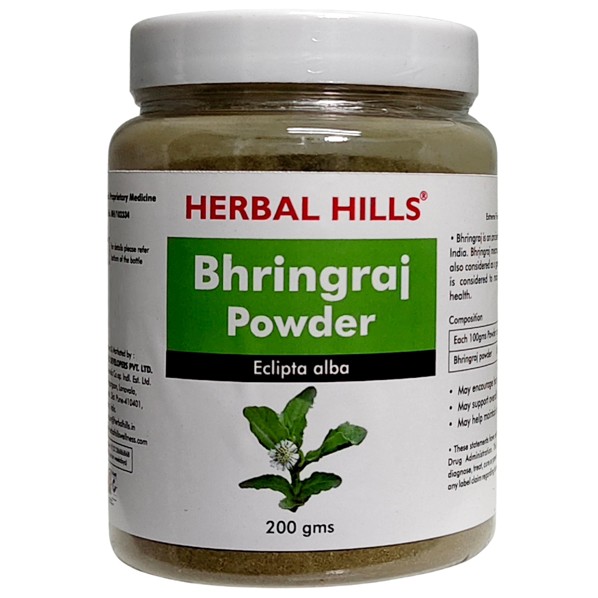 Herbal Hills Organic Bhringraj Powder 200 Gms Pack of 4-image-20