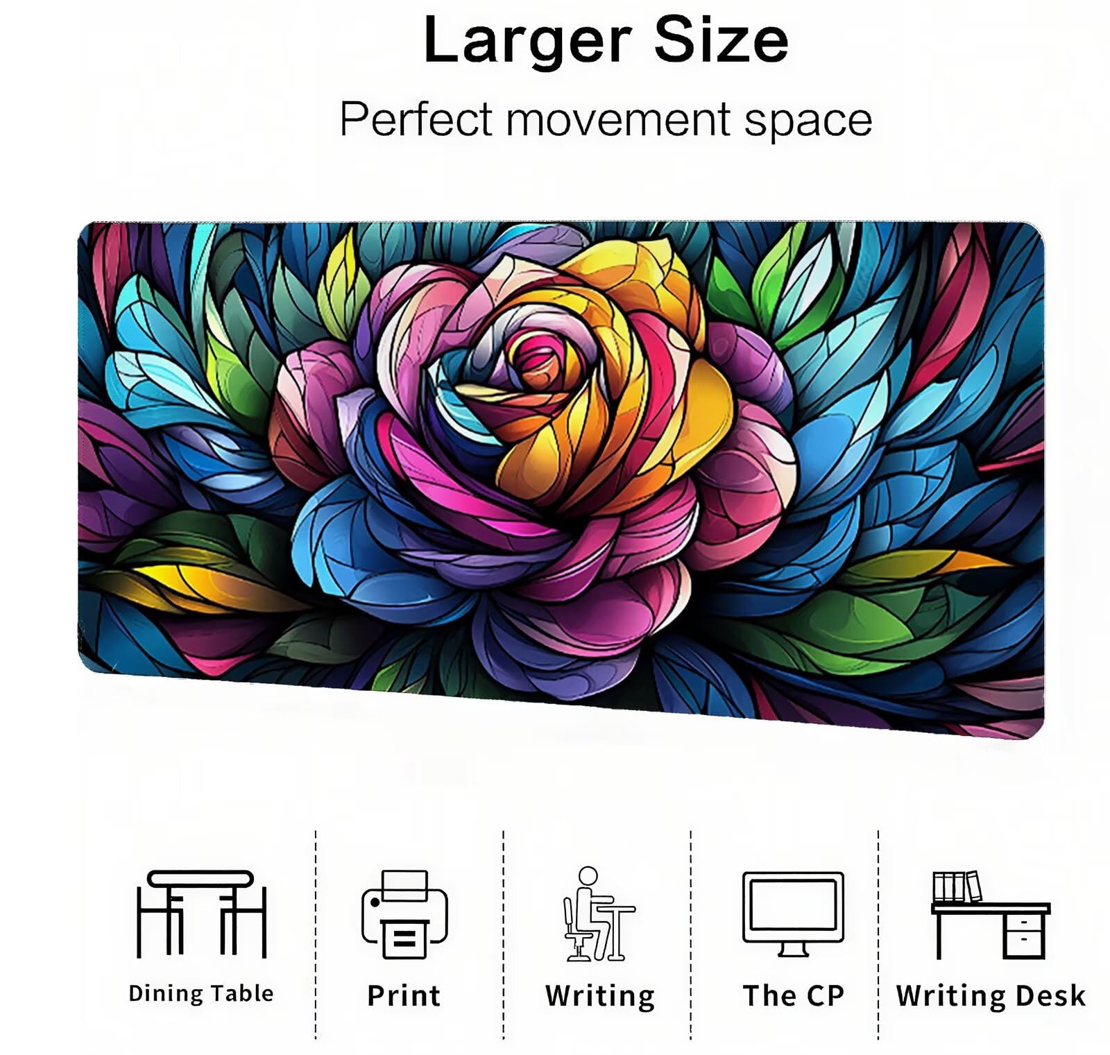 Podkładka pod mysz XXL 1200x600 mm podkładka pod mysz dla graczy kwiat duża podkładka pod mysz biurową akcesoria fabryczne z antypoślizgową podstawą wodoodporna podkładka pod mysz podkład, do nauki