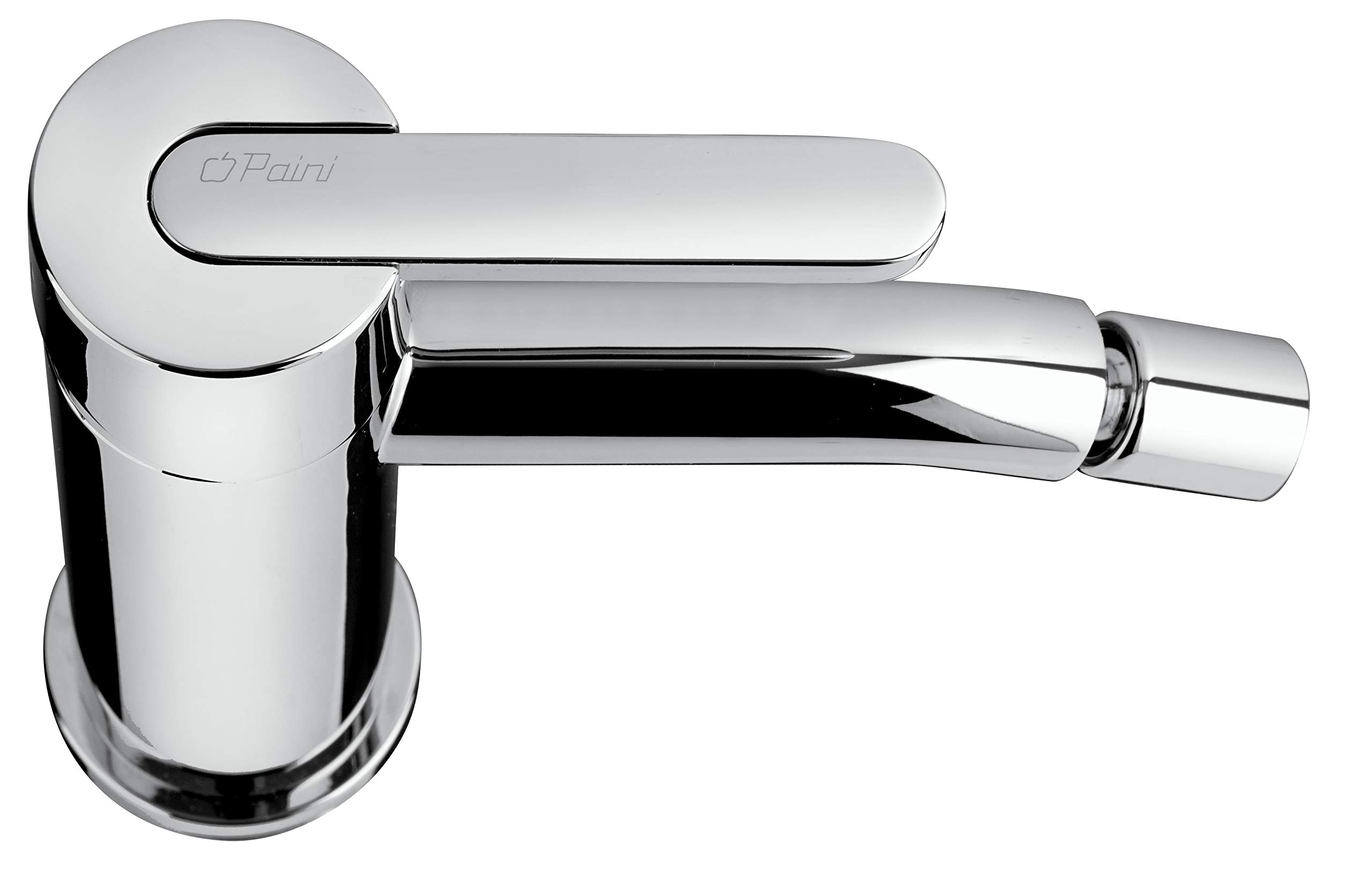 Paini - Gaia 306 Rubinetto Miscelatore Bagno Monocomando con Scarico Automatico per Bidet, finiture Cromate e brillanti, Design accattivante, interamente prodotto e lavorato in Italia