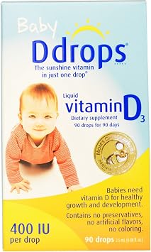 D Drops Liquid Vitamin D3 Baby - 400 IU - 0.08 fl oz
