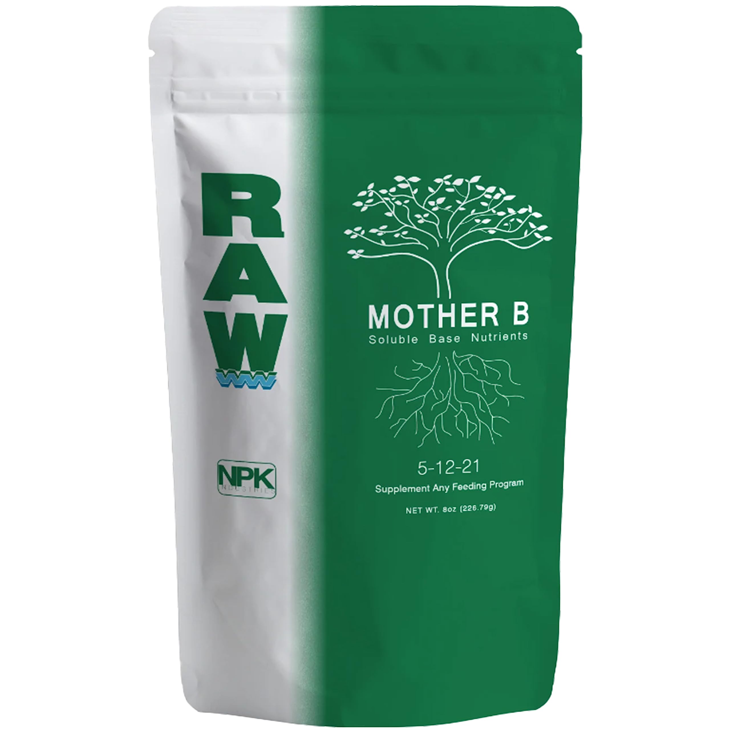 RAW - Mothers B, 2 Part Plant Nutrition, Raise Healthy Moms for cuttings and Propagation, for Horticultural Purposes, Indoor Outdoor use 8 oz