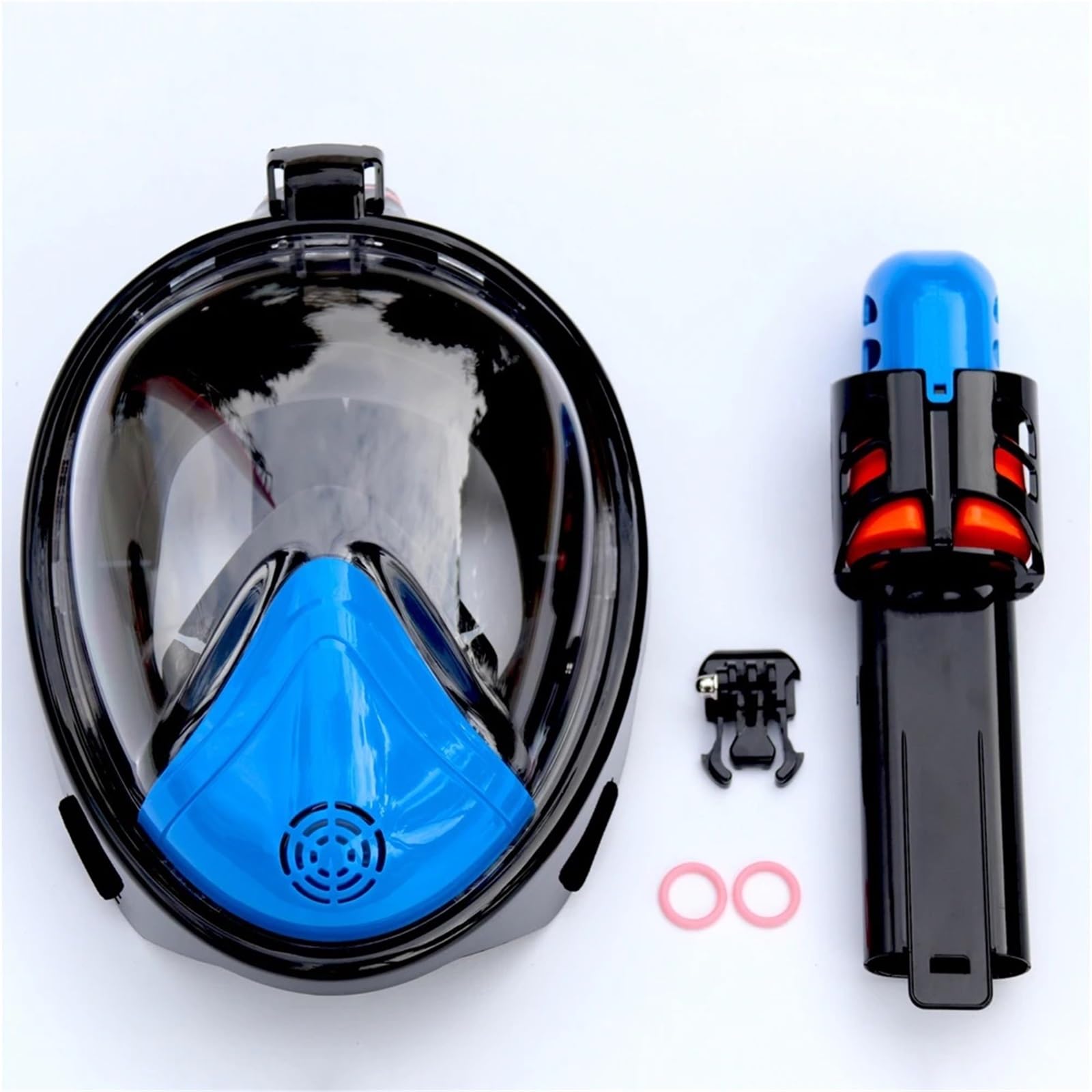 Maschera da Snorkeling Maschere da Snorkeling integrali con Vista panoramica, antiappannamento e antiperdita, per Nuoto, Snorkeling, subacquee Maschera Subacquea(Regular- Green,S/M)