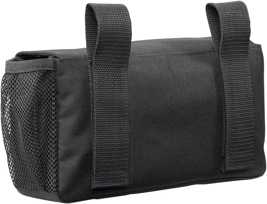 Silverts Wheelchair Walker Bag Utility Organizer Easy Attach Storage Pouch with Zipper Pockets Cup Holder