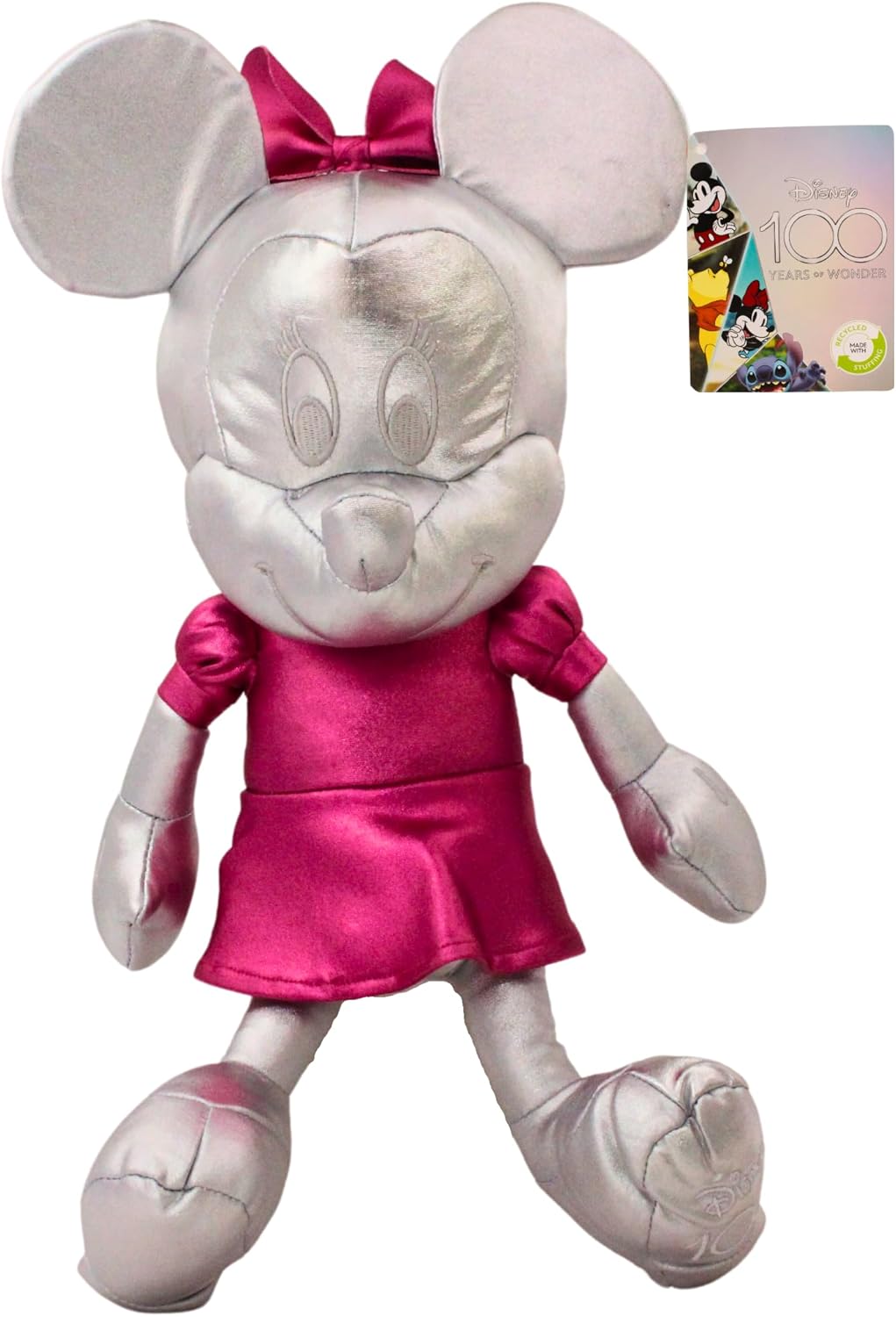Disney 100 Years of Wonder Platinum Collection Soft Plush Toys, 30cm Super Soft Gift Quality – Minnie Mouse Disney 100 Years of Wonder Platinum Collection Soft Plush Toys, 30cm Super Soft Gift Quality – Minnie Mouse