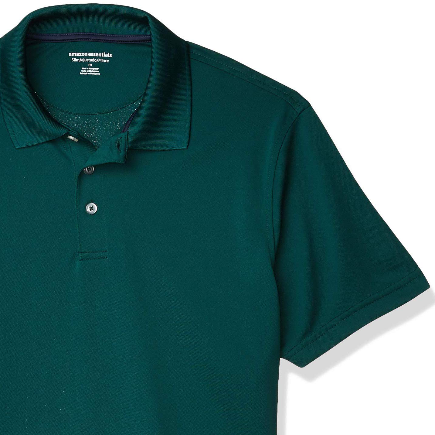 Amazon Essentials Hombre Polo de Golf, Manga Corta, Corte Ajustado, Secado Rápido