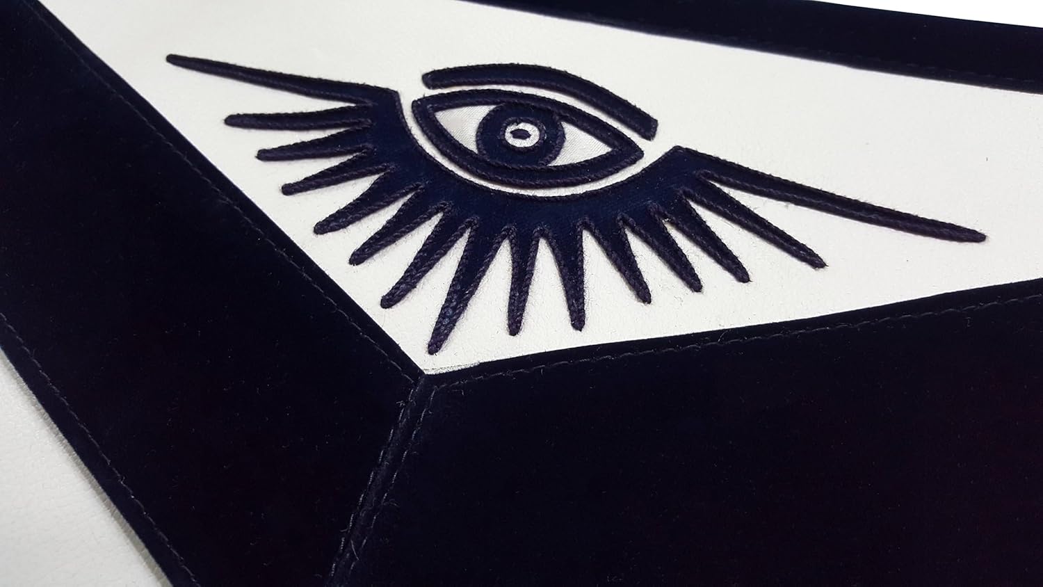 Bricks Masons Blue Lodge Apron - Black Hand Embroidery