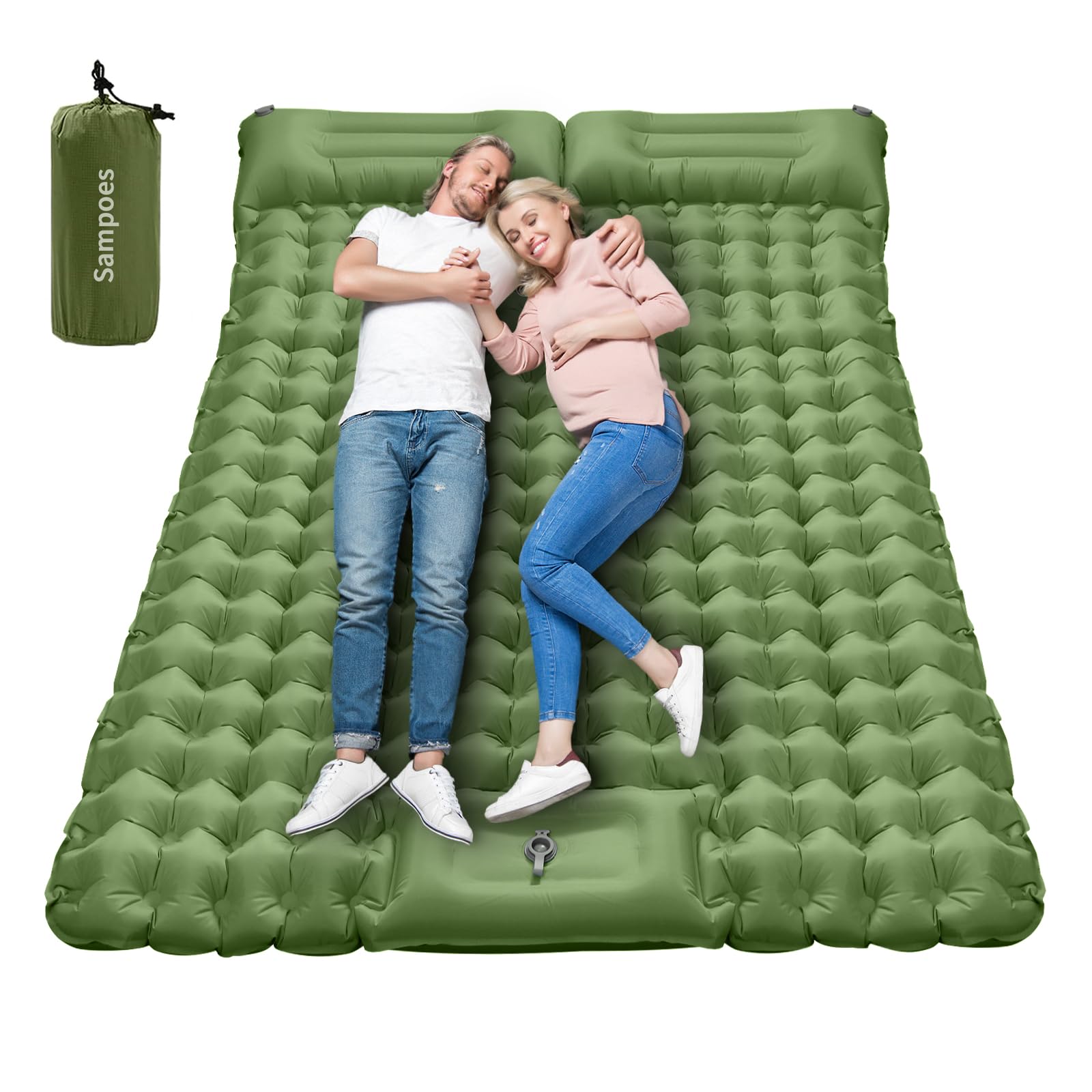 Zelfopblazende slaapmat - voor 2 personen - 10 cm dik kopen