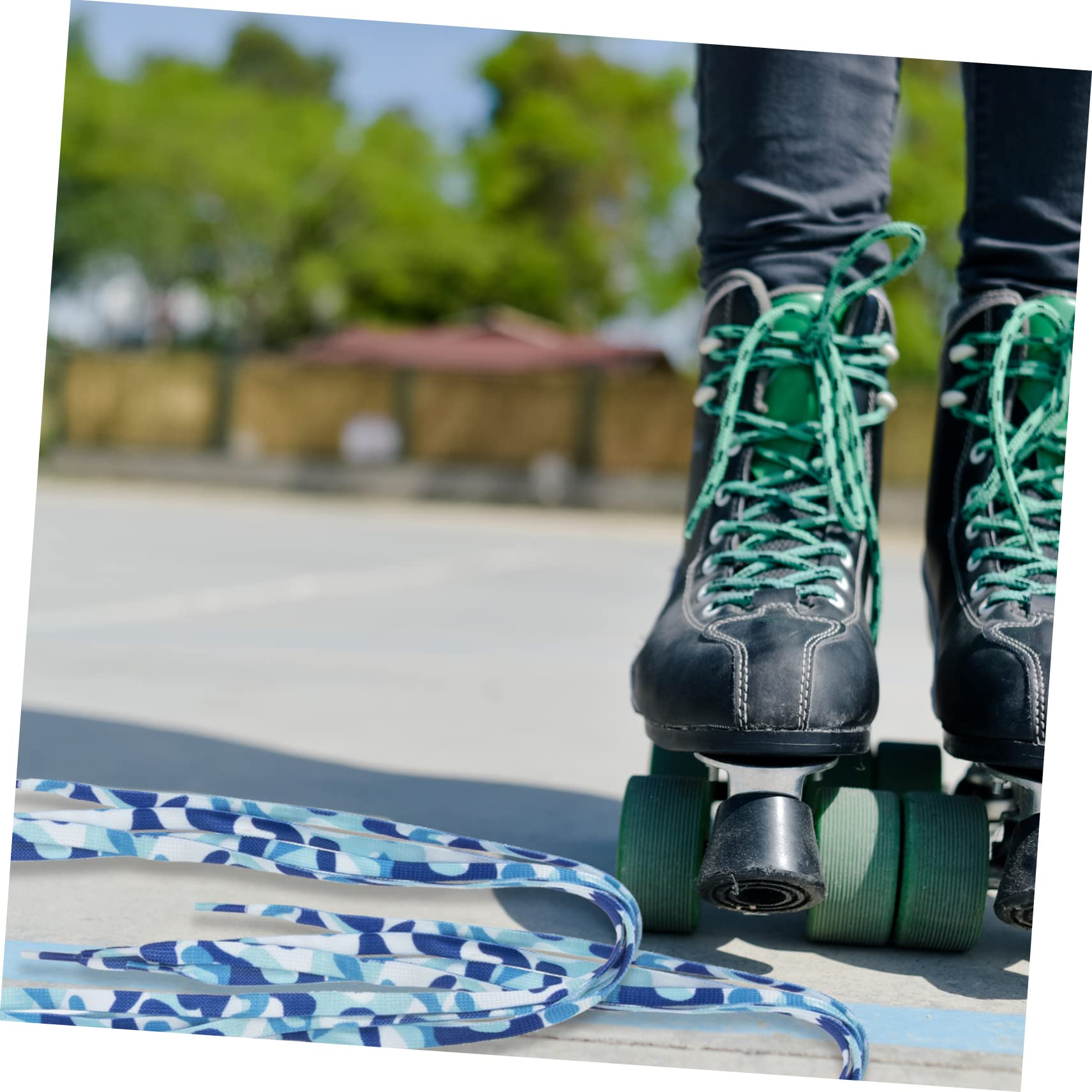 LIFKOME 4 Pares De Cordones Para Patines Zapatos De Skate Para Niños Cordones Para Botas Cordones Para Botas Zapatos De Senderismo Cordones Botas Cordones Zapatos De Camuflaje