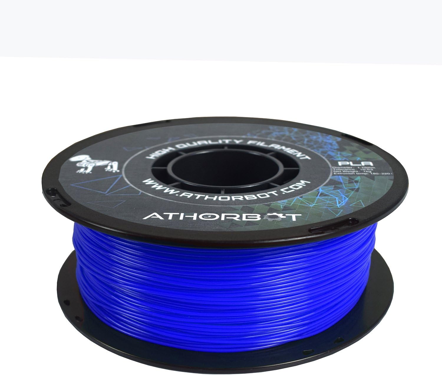 3D Printer Filament PLA 1kg +/- 0.03mm, Blue, 1.75mm (Blue)